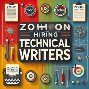 Zoho Corporation Hiring Technical Writers