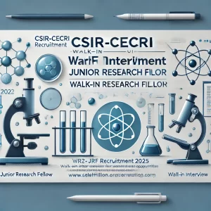 CSIR-CECRI JRF Recruitment 2025