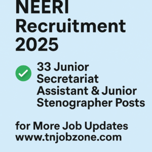 NEERI Recruitment 2025