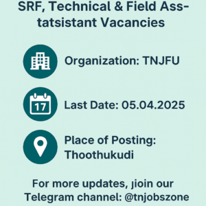 TNJFU Job Openings 2025
