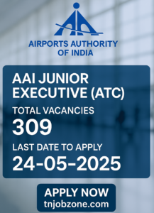 AAI Junior Executive ATC Recruitment 2025