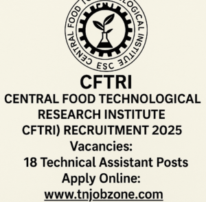 CFTRI Recruitment 2025