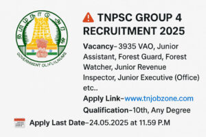 TNPSC Group IV Recruitment 2025