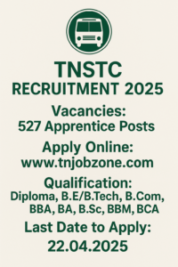 TNSTC Apprentice Recruitment 2025