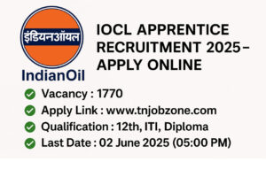 IOCL Apprentice Recruitment 2025 - 1770 vacancies for Trade & Technician Apprentices. Apply before 02 June 2025 at www.iocl.com.