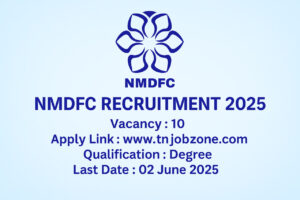 NMDFC Recruitment 2025 - Apply online before 02 June 2025 for Deputy Manager, Assistant Manager, and Executive Assistant vacancies.