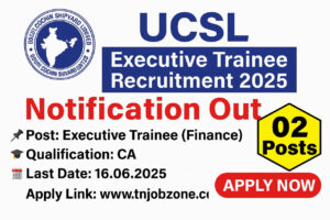 UCSL Executive Trainee Recruitment 2025
