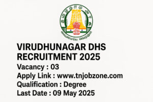 Virudhunagar DHS Recruitment 2025 - Apply offline before 09 May 2025 for Occupational Therapist, Special Educator, and Social Worker vacancies at tn.gov.in.