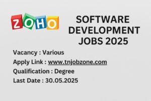 Zoho Corp Software Developer Recruitment 2025 - Apply online now for full-time software development roles in India