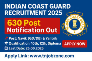 Indian Coast Guard Recruitment 2025 Official Notification