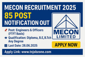 MECON Recruitment 2025 – 70+ Engineer, Officer, Safety, SAP Jobs – Last Date 28 June – Apply Online