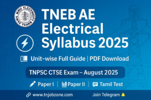 TNEB AE Electrical Syllabus 2025 PDF Download – Full Exam Pattern & Subject-wise Units