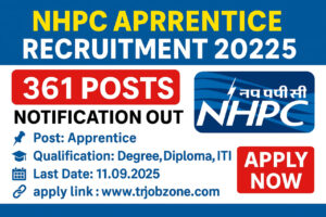 NHPC Apprentice Recruitment 2025 – 361 Vacancies for Graduate, Diploma & ITI Holders | Apply Online at nhpcindia.com