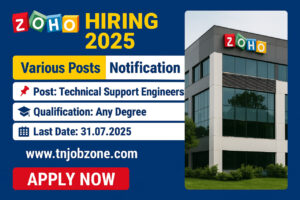 Zoho Technical Support Engineer Jobs in Coimbatore – Apply Now