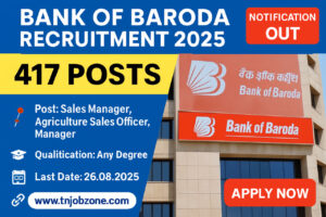 Bank of Baroda Recruitment 2025 – Apply Online for 417 Manager and Officer Posts
