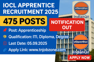 IOCL Apprentice Recruitment 2025 – Apply Online for 475 Trade, Technician & Graduate Apprentice Vacancies in Southern Region Before 5th September 2025