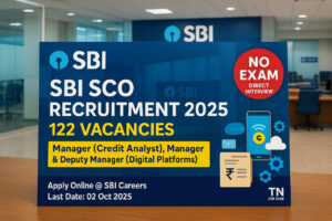 SBI SCO Recruitment 2025 – 122 Vacancies for Credit Analyst, Manager & Deputy Manager | No Exam Direct Interview | Apply Online before 02 Oct 2025