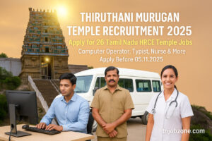 Thiruthani Murugan Temple Recruitment 2025 – Apply for 26 Computer Operator, Typist & Tamil Nadu Government Jobs at hrce.tn.gov.in