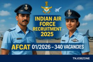 Indian Air Force Recruitment 2025 Notification – 340 Flying & Ground Duty Vacancies Banner