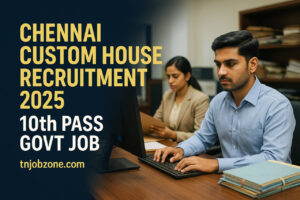 Chennai Custom House Recruitment 2025 Halwai Cum Cook official notification banner