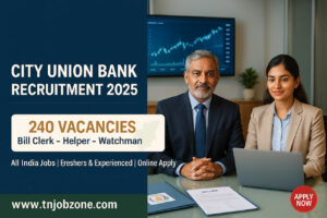 City Union Bank Recruitment 2025 Tamil – Freshers & Experienced Private Bank Jobs Banner