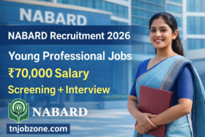 NABARD Recruitment 2026 Young Professional government bank job banner with salary and interview details