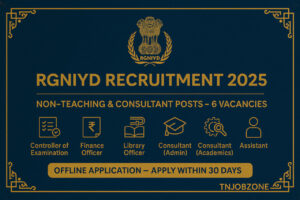 RGNIYD Recruitment 2025 Notification – Non Teaching & Consultant Posts, Eligibility, Salary, Offline Application Details