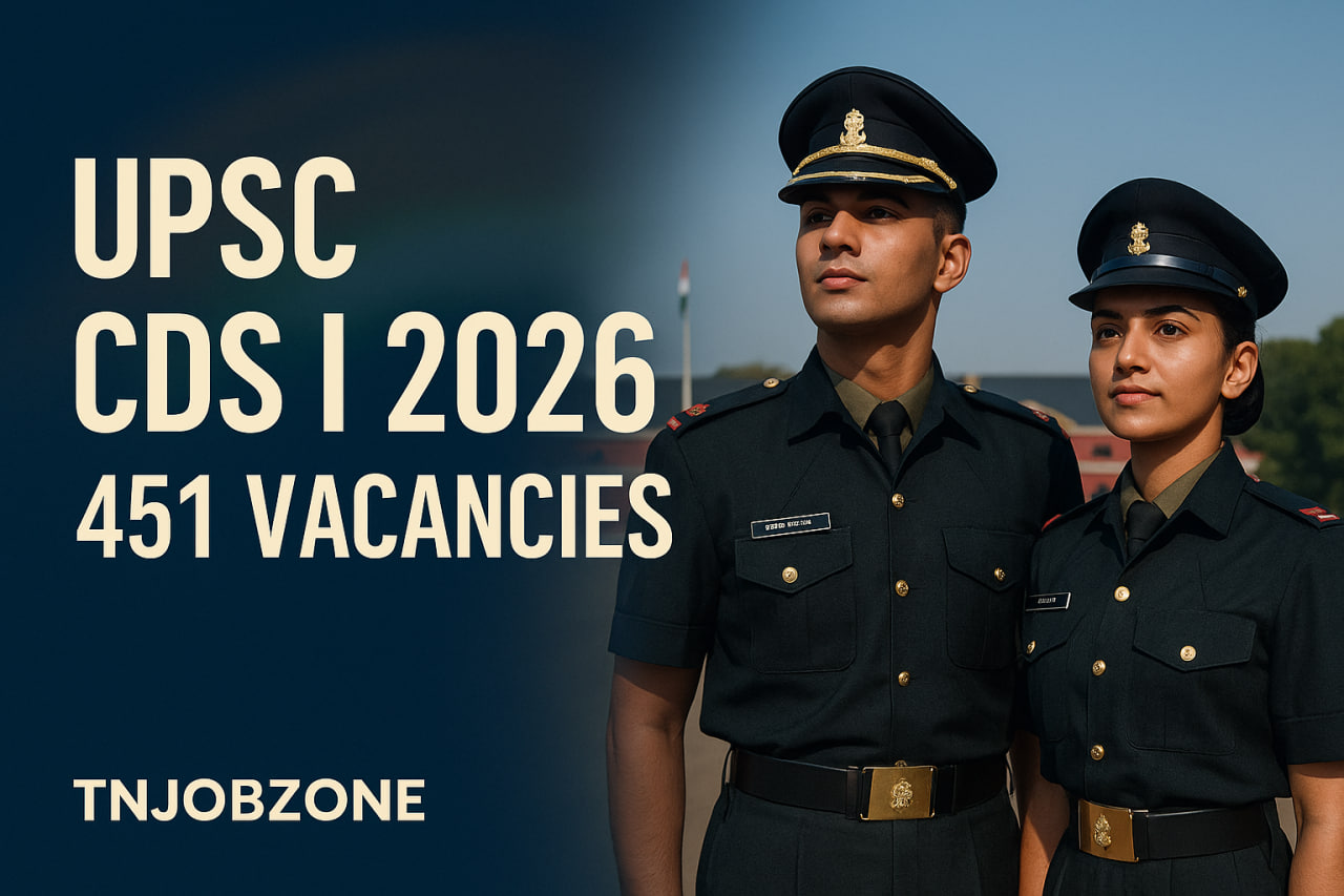 UPSC CDS I Recruitment 2026 – Exciting Recruitment for 451 Vacancies