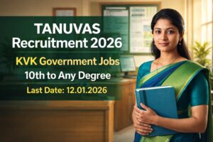 TANUVAS Recruitment 2026 notification for ICAR funded KVK government jobs in Tamil Nadu
