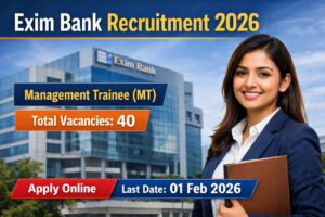 Exim Bank Recruitment 2026 Management Trainee Notification