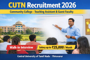CUTN Community College Recruitment 2026 Teaching Assistant Guest Faculty Walk-in Interview