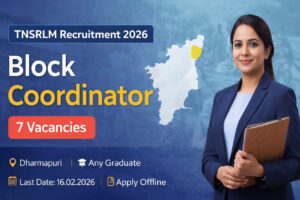 TNSRLM Dharmapuri Recruitment 2026 Block Coordinator 7 Vacancy Offline Application Tamil Nadu Government Jobs