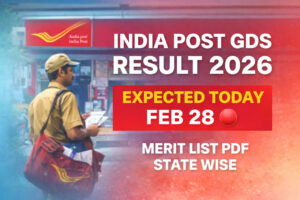 India Post GDS Result 2026 Expected Today February 28 State Wise Merit List PDF Download Update