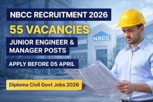 NBCC Recruitment 2026 Notification for 59 Junior Engineer and Manager Posts Apply Online