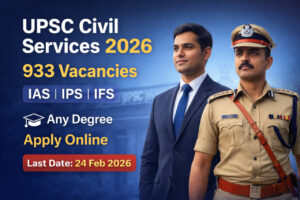 UPSC Civil Services Recruitment 2026 Notification for IAS IPS vacancies apply online