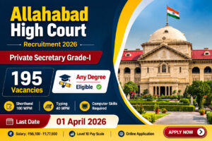 Allahabad High Court Recruitment 2026 Private Secretary Grade I 195 Vacancy Notification
