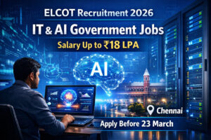 ELCOT Recruitment 2026 Chennai Associate AI Legal Finance Jobs Apply Online Tamil Nadu Government Jobs
