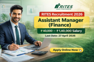 RITES Recruitment 2026 Assistant Manager Finance Vacancy Notification Apply Online PSU Job India Salary 1.4 Lakh