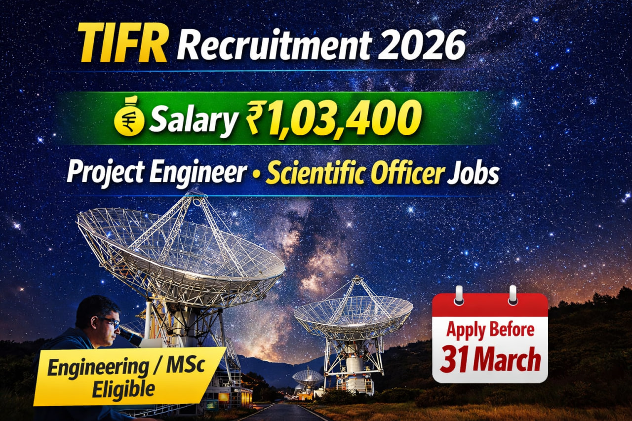 Atif R TIFR NCRA Recruitment 2026 Apply Online for Powerful Massive Project ...