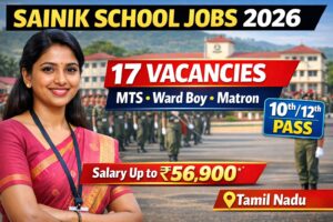 Sainik School Amaravathinagar Recruitment 2026 17 MTS Ward Boy Matron Jobs
