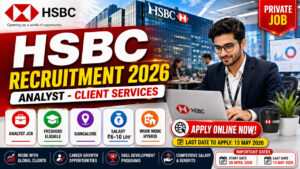 HSBC Recruitment 2026 Analyst Job