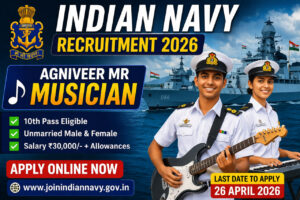 Indian Navy Recruitment 2026 notification 10th pass govt job apply online defence jobs India