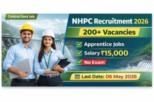 NHPC Apprentice Recruitment 2026 notification apply online 200 vacancies graduate diploma iti jobs salary details
