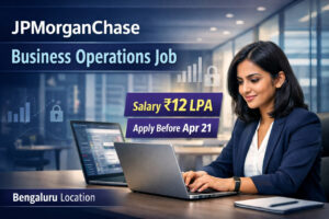 JPMorganChase Recruitment 2026 Business Operations Job Bengaluru