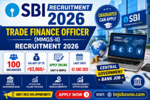 SBI Recruitment 2026 Trade Finance Officer Notification for 100 Vacancies Apply Online