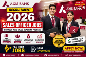 Axis Bank Sales Officer Recruitment 2026 Apply Online