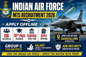 Indian Air Force MTS Recruitment 2026 Notification for 06 Multi Tasking Staff Vacancies – 10th Pass Central Government Jobs