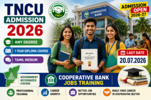 TN Cooperative Training Admission 2026 Notification for Diploma in Cooperative Management Course Apply Online