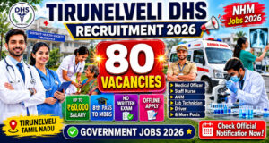 Tirunelveli DHS Recruitment 2026 Notification for 80 Medical Officer Staff Nurse ANM Driver and Various Posts