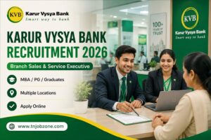 Karur Vysya Bank Recruitment 2026 Apply Online for Branch Sales and Service Executive Posts